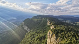 vue en vol depuis la croix du nivolet