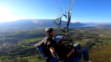 Parapente baptême biplace magique vol cadeau belle vue au soleil aix-les-bains chambéry