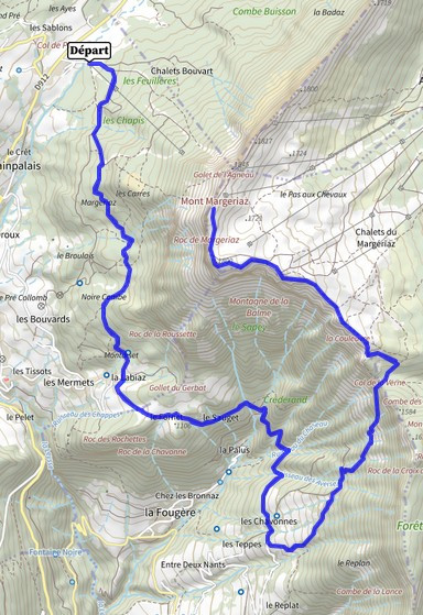 Randonnée au Mont Margeriaz depuis Plainpalais par le Col de la Verne_La Féclaz