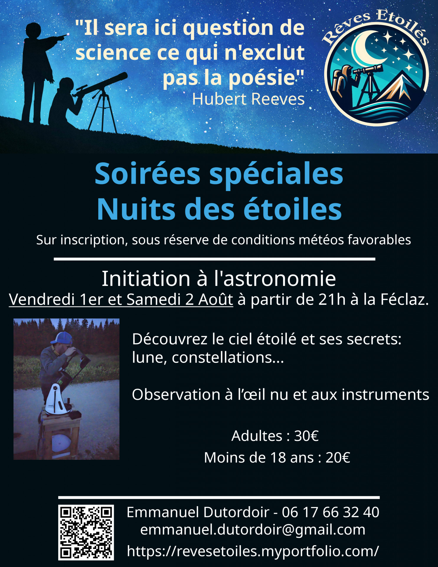 Affiche de la nuit des étoiles